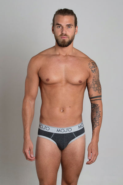 VARSITY BRIEF - DARK GREY - Mojo Downunder