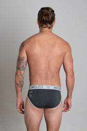 VARSITY BRIEF - DARK GREY - Mojo Downunder