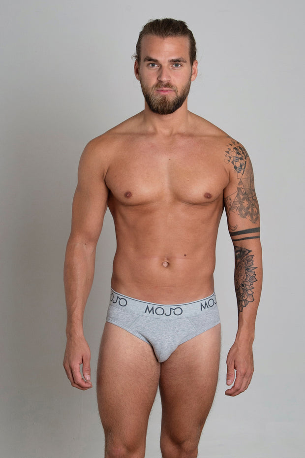 VARSITY BRIEF - LIGHT GREY - Mojo Downunder